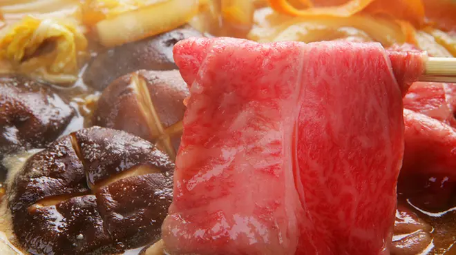 味鉄自慢の神戸牛すき焼き